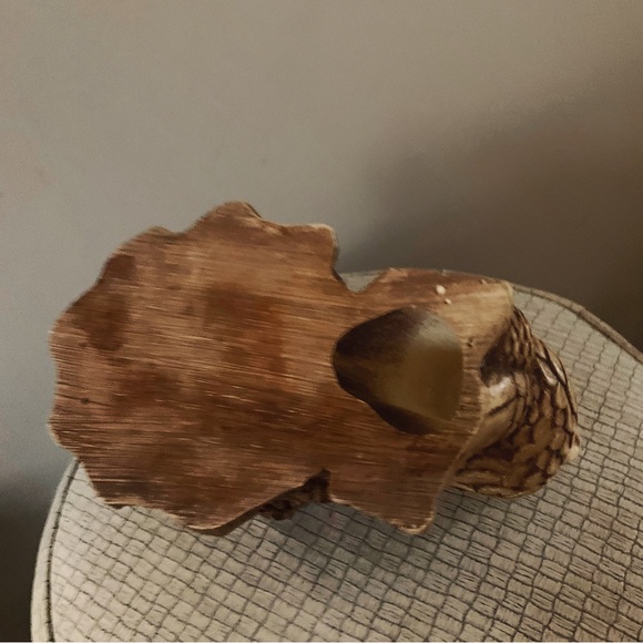 Vintage 1981 CAP owl and wood stump resin-like planter - Picture 6 of 6